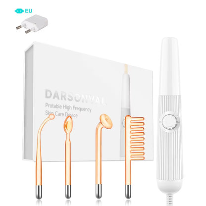 High Frequency Electrode Wand Machine Neon Electrotherapy Glass Tube Acne Spot Wrinkles Remover Beauty Facial Care